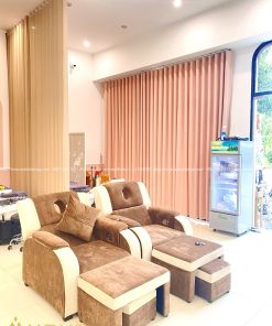 rèm vải màu hồng 3