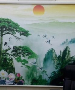 rèm cửa cuốn in tranh Hải Dương